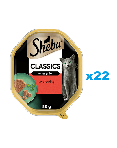 SHEBA Classics pate vita 22x85 g mancare umeda completa pentru pisici adulte