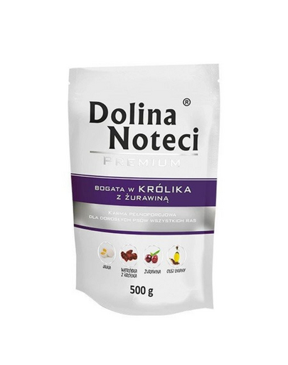 DOLINA NOTECI Premium Hrana umeda caine, cu Iepure si Merisoare 500 g