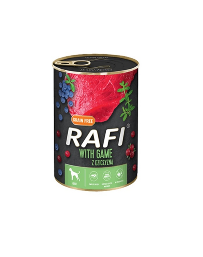 DOLINA NOTECI RAFI hrană umedă pentru câini, carne de vânat 400 g