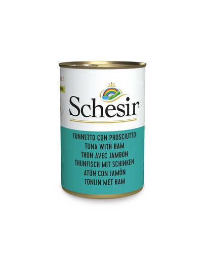 SCHESIR Hrana umeda pentru pisici, cu ton si sunca, 140 g