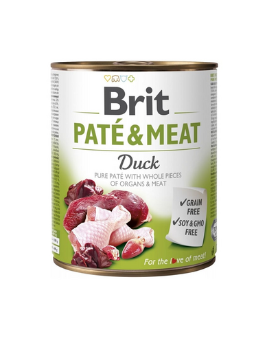 BRIT Pate&Meat Duck 800 g pate pentru caini, cu rata