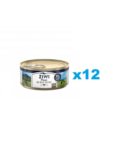 ZIWIPEAK Cat Beef set hrana umeda pisici 12 x 85 g cu vita