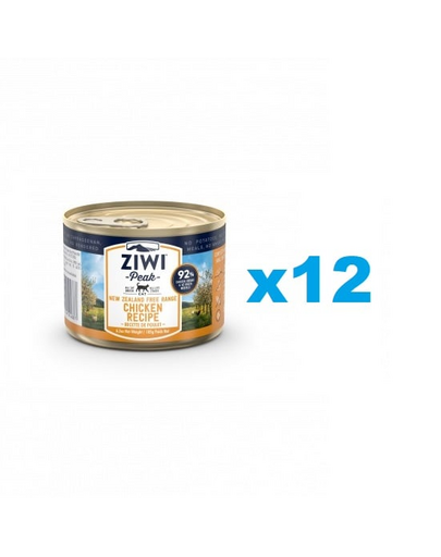 ZIWIPEAK Cat Chicken hrana cu pui, pentru pisici 12 x 185 g