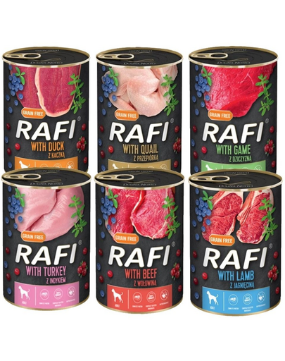 DOLINA NOTECI RAFI Conserve caine, mix arome 12x400 g