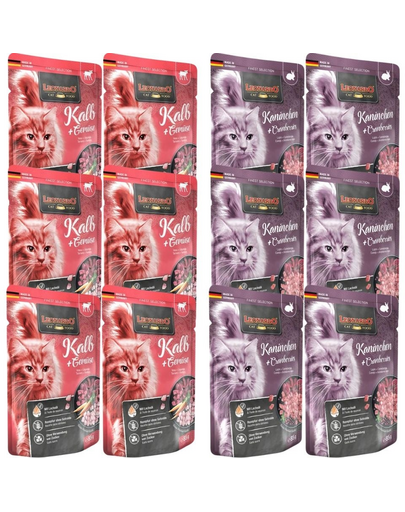 LEONARDO Finest Selection 12x85 g mix arome vitel cu morcov si iepure cu merisor