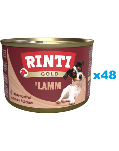 RINTI Gold Lamb Mini Jagnięcina dla psów ras małych 48x185 g