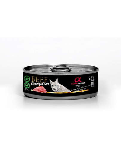 Beef for sterilised cats Wołowina koty sterylizowane 85 g