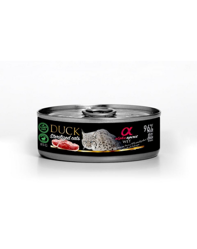 Duck for sterilised cats kaczka koty sterylizowane 85 g