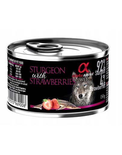 Sturgeon with strawberries Jesiotr z truskawkami 150 g