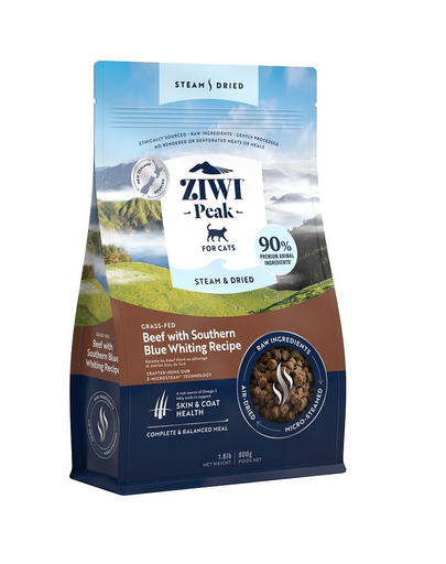 ZIWIPEAK Cat Steam & Dried hrana pentru pisica, cu vita 800 g