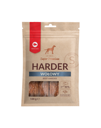 MACED Super Premium Harder Batoane de ros pentru caini, cu vita S 100 g