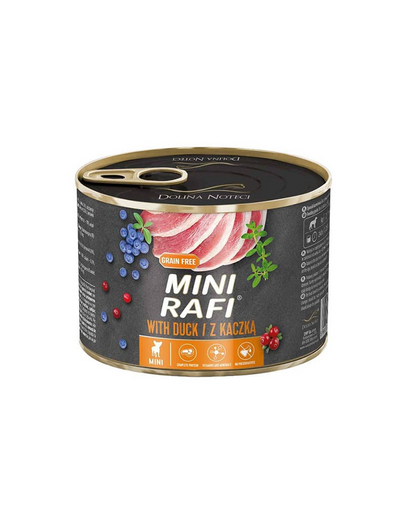 Mini z kaczką 185g dla małych ras