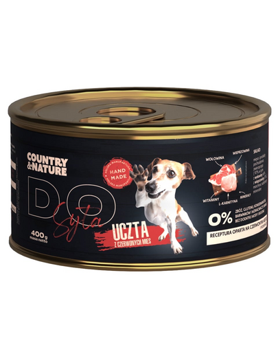 COUNTRY&NATURE Hrana umeda pentru caini, cu vita 400 g