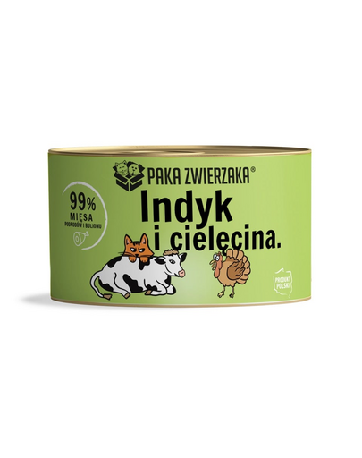 Karma mokra Indyk z cielęciną dla kota 200 g