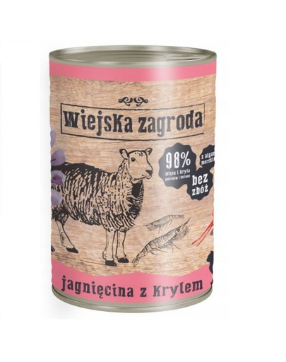 Jagnięcina z krylem 400g puszka dla kota