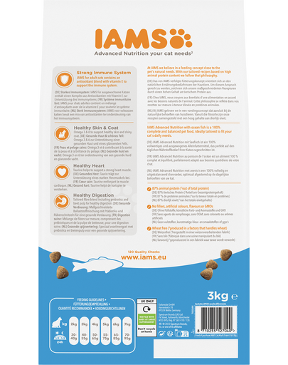 IAMS for Vitality dla dorosłych kotów z rybami oceanicznymi 3 kg
