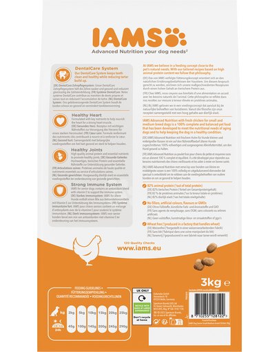 IAMS ProActive Health Mature & Senior All breeds Chicken Hrana caine senior, cu pui 3 kg