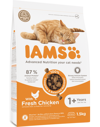 for Vitality Chicken karma dla dorosłych kotów z kurczakiem 1,5 kg