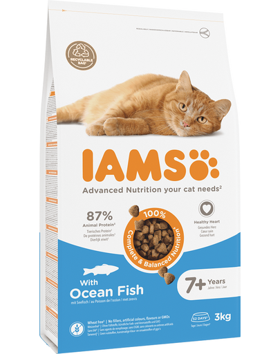 For Vitality Cat Senior Ocean Fish 3 kg