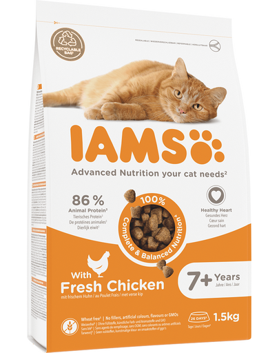 IAMS For Vitality Hrana uscata cu pui pentru pisici adulte 1.5 kg