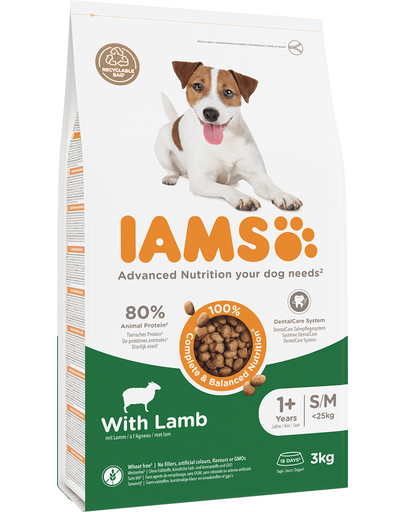For Vitality Adult Small & Medium Breed Lamb 3 kg