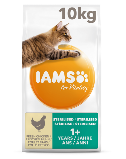 IAMS Hrana uscata pentru pisici adulte. continut redus de grasimi, cu pui 10 kg