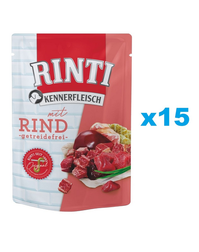 RINTI Kennerfleisch Beef Wołowina saszetka 15 x 400 g
