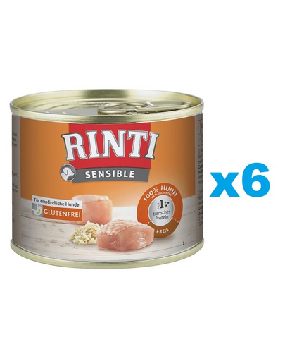 RINTI Sensible Kurczak z ryżem 6x185 g