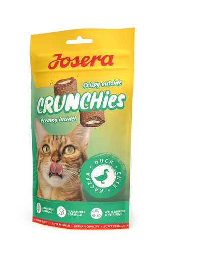 JOSERA Crunchies Duck 60 g gustari crocante cu rata pentru pisici, fara cereale