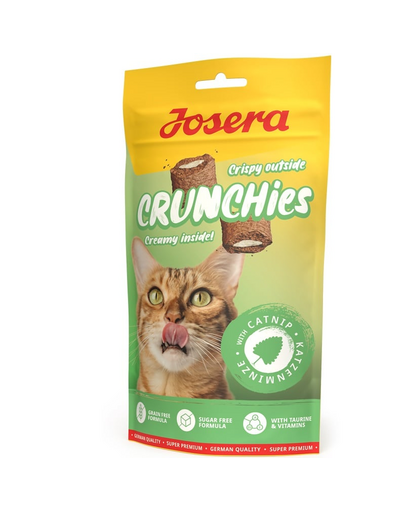JOSERA Crunchies with Catnip 60 g snack crocant pentru pisici, fara cereale