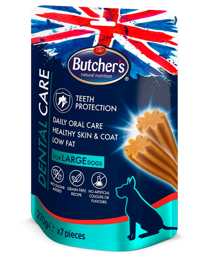 BUTCHER\'S Dental Care Recompense pentru caini de talie mare 270g