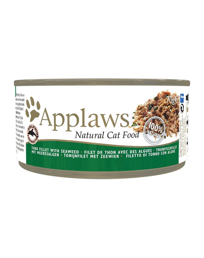 Cat Tin Tuna Fillet with Seaweed 24 x 70 g
