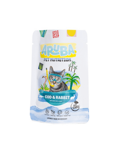 Cat Dorsz i królik z bok choy i kelpem 70 g
