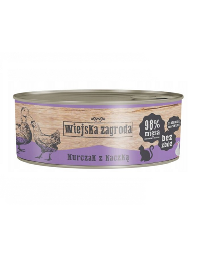 Adult Kurczak z kaczką 85 g puszka dla kota