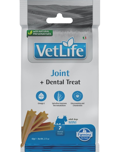 FARMINA Vet Life Dental Treat Joint Mini 60 g recompensa dentara caini de rase mici