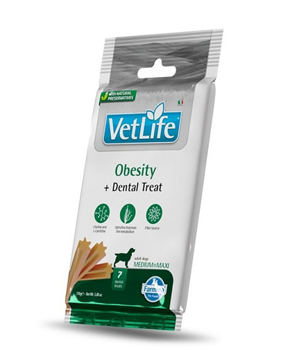 FARMINA Vet Life Dental Treat Obesity Medium/Maxi 100 g baton dentar pentru caini supraponderabili de talie medie si mare