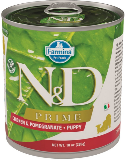 FARMINA N&amp;D Prime Canine Chicken &amp; Pomegranate Puppy Hrana umeda pentru catei, cu pui si rodie 285 gr