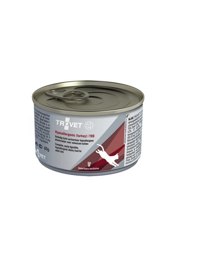 TROVET Hypoallergenic Turkey TRD 200 g hrană dietetică pisici, din curcan