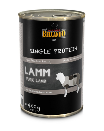 BELCANDO Single Protein hrana umeda pentru caini, cu miel, 400 g