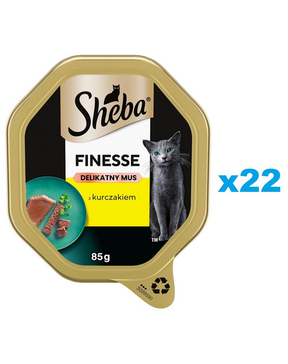 SHEBA Finesse pate pentru pisica 22x85 g hrana umeda completa