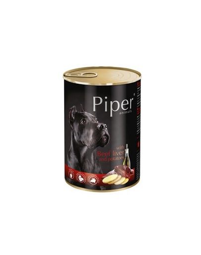 PIPER z wątrobą wołową i ziemniakami 400 g mokra karma dla dorosłych psów