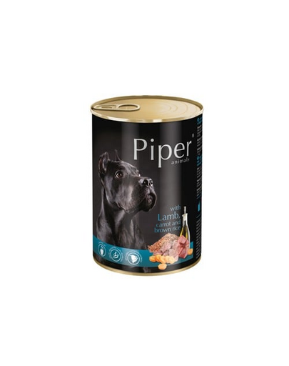 PIPER z jagnięciną, marchewką i brązowym ryżem 400 g mokra karma dla dorosłych psów
