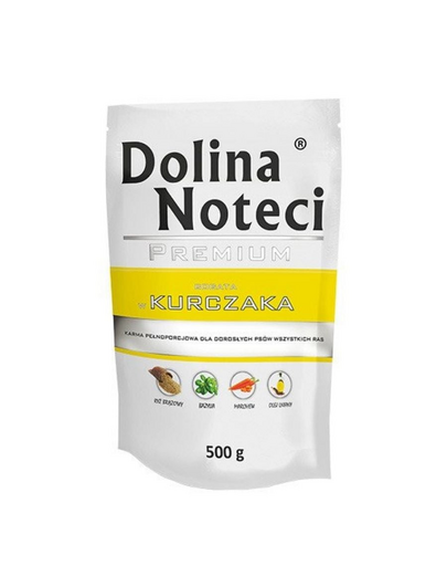 DOLINA NOTECI Premium Mancare umeda cu pui pentru caini 500g