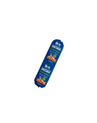 BRIT Premium Sausage Mix salam caini 10x800 g hrană umedă câini (pui & vânat, pui & miel)