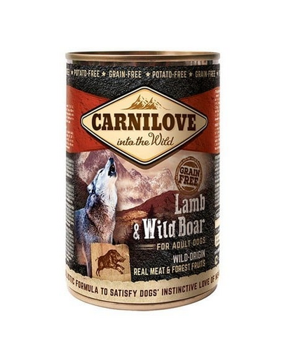 Wild Meat Lamb & Wild Boar mokra karma dla psa 6 x 400 g