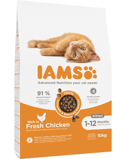 IAMS for Vitality Hrana uscata pentru pisoi, cu pui 10 kg