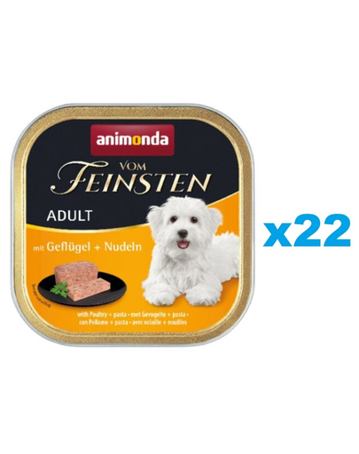 ANIMONDA Vom Feinsten Adult Drób i makaron 22x150 g
