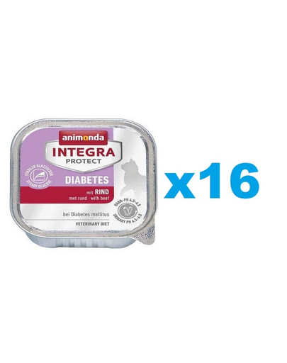ANIMONDA Integra protect diabetes z wołowiną 16x100g