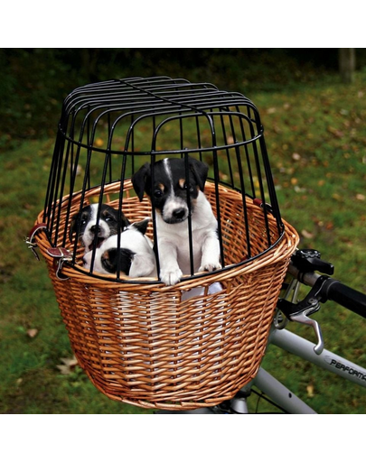 TRIXIE Cos transport pentru bicicleta, din rachita