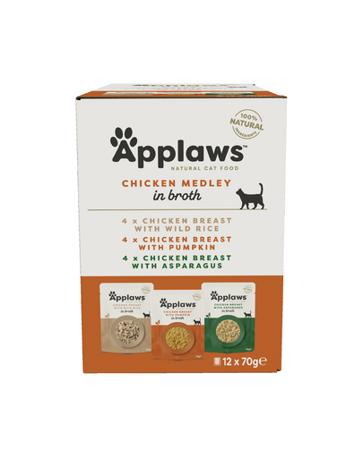 APPLAWS Hrana umeda pentru pisici,12 x 70 g
